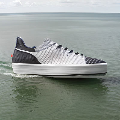 Donkergrijze, milieuvriendelijke dameschoenen, leer, platte slip op dameschoenen